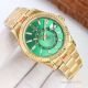 Swiss Grade A Rolex 9001 Sky-Dweller Green Dial Yellow Gold 42 mm (6)_th.jpg